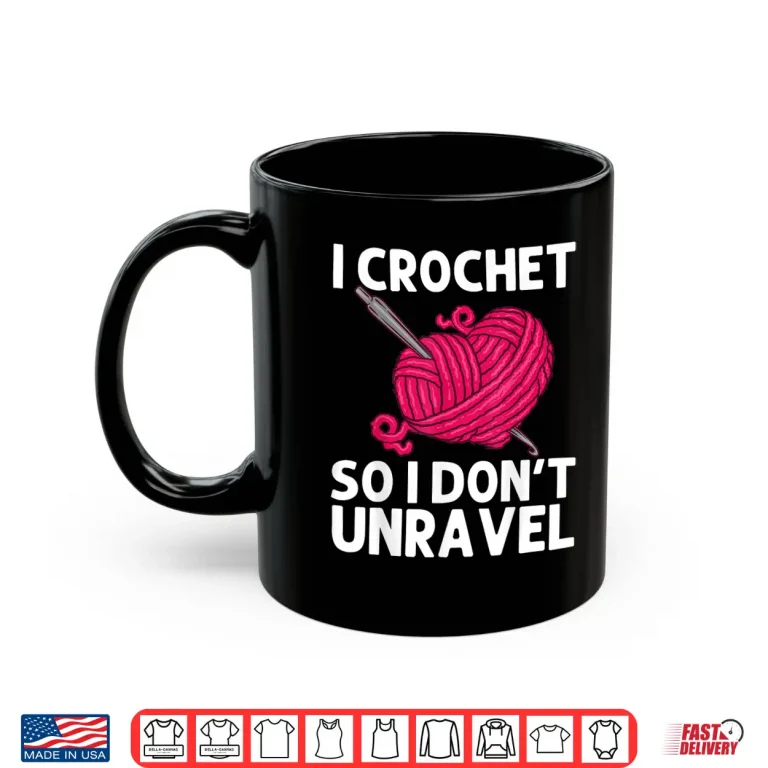 Mug Professional Art Crocheter Crochet Crocheting Modern Graphic Shirt