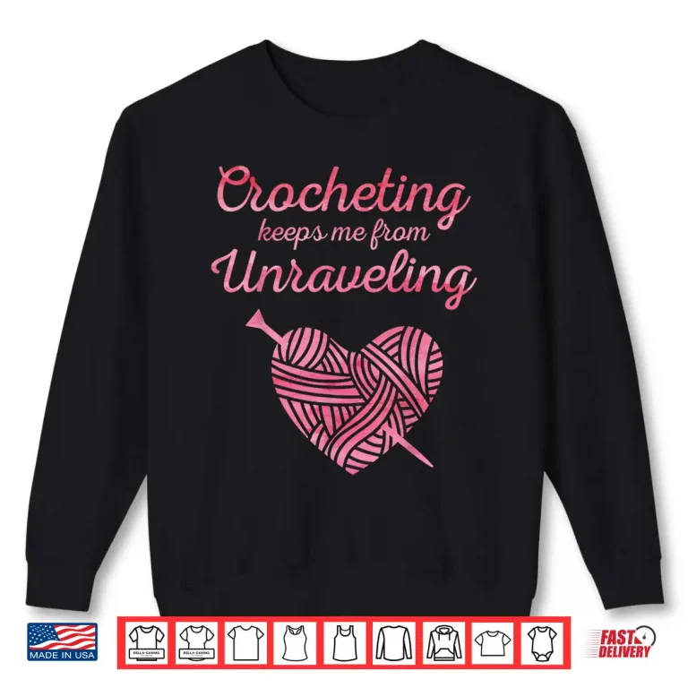 Sweatshirt Professional Design Crocheting Crocheter Modern Graphic Apparel Shirt