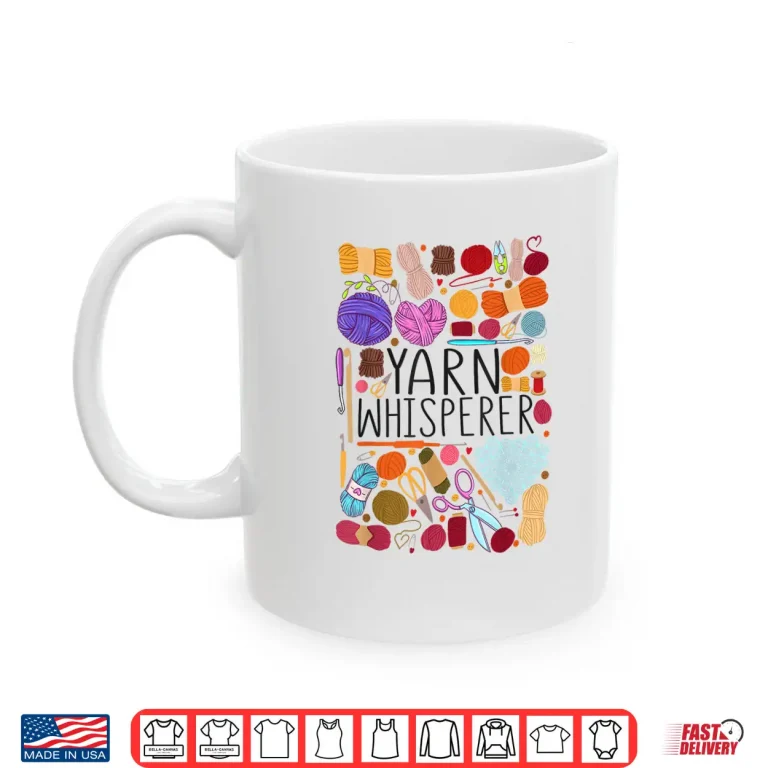 Mug Professional Identity Crocheting Yarn Yarn Whisperer Graphic Shirt