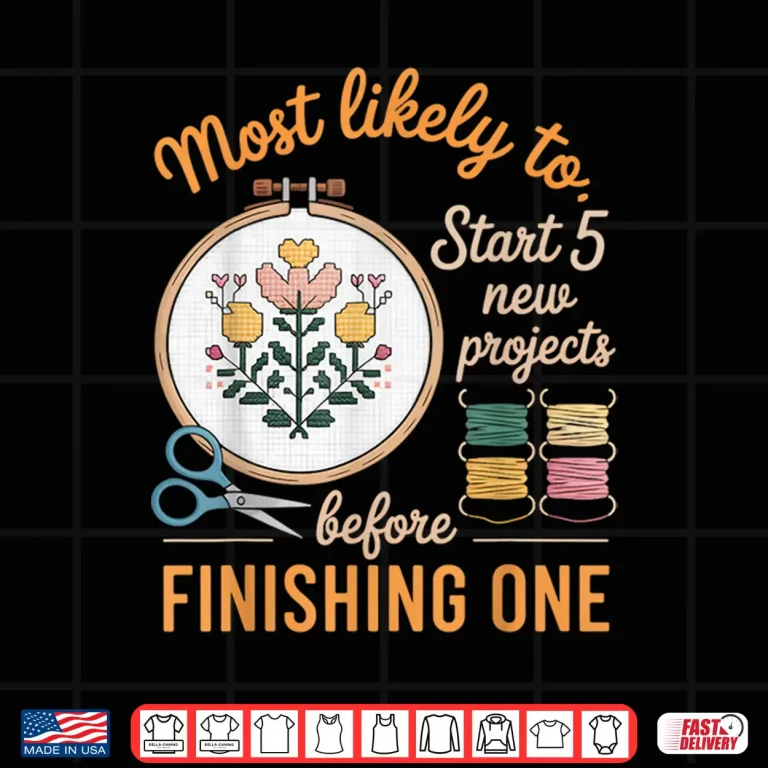 Design Start New Projects Stitcher Quilts Crocheting Cross Stitch Shirt