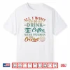 Coffee Pajamas And Love Crocheting Professional Aesthetic Shirt