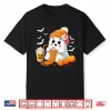 Ghost Coffee Halloween Crochet Crocheting Knitting Graphic Shirt