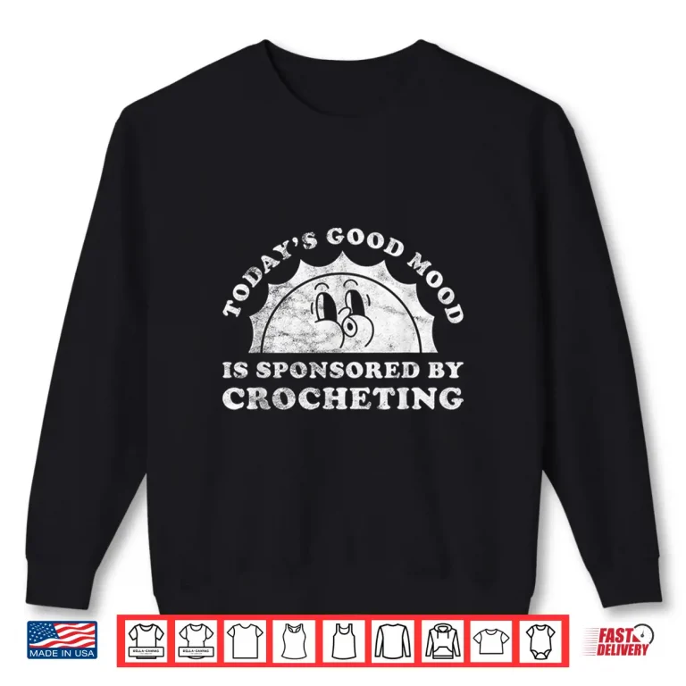 Sweatshirt Professional Aesthetic Crocheting Crochet Modern Retro Vintage Shirt