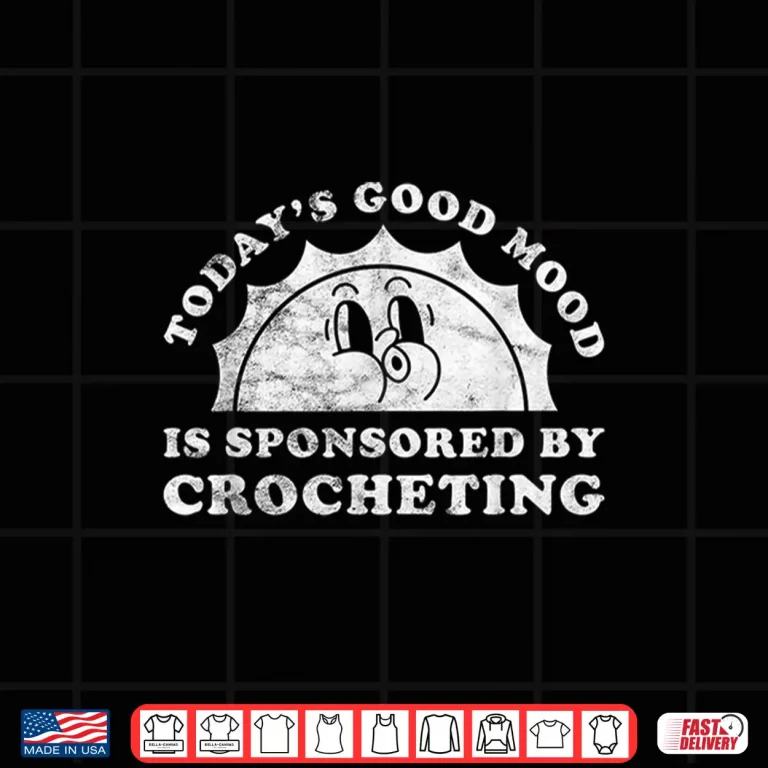 Design Professional Aesthetic Crocheting Crochet Modern Retro Vintage Shirt