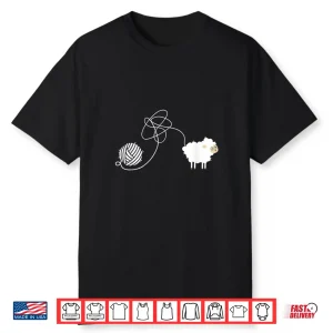 Professional Athletic Crochet Knitter Knitting Lover Crocheting Sheep Shirt