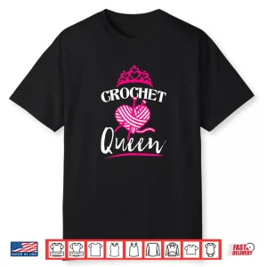 Professional Queen Design Crochet Lover Crocheters Modern Gift Shirt