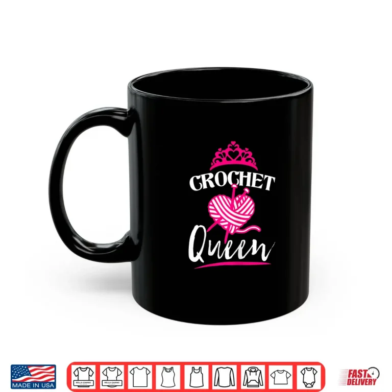 Mug Professional Queen Design Crochet Lover Crocheters Modern Gift Shirt