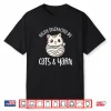 Easily Distracted By Cats And Yarn Kitten Lover Crochet Shirt