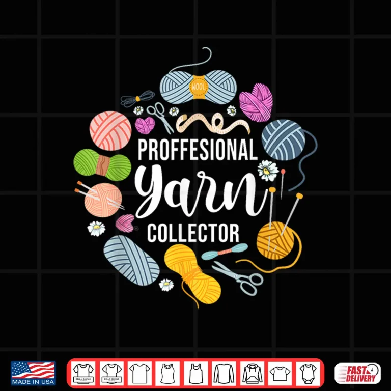 Design Knitting Knitter Professional Yarn Collector Shirt