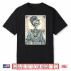 Skeleton The Crocheter Mom Tarot Card Knitter Crochet Lover Shirt
