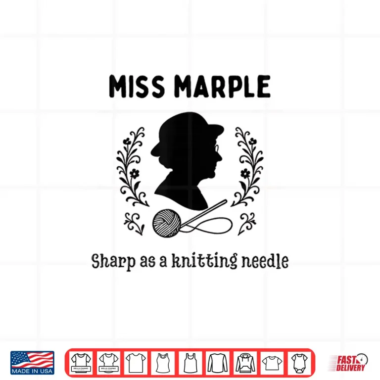 Design Miss Marple Sharp as a Knitting Needle Shirt