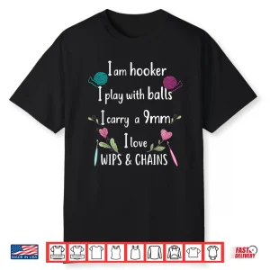 Im A Hooker Professional Crochet Knitting Humor Funny Shirt