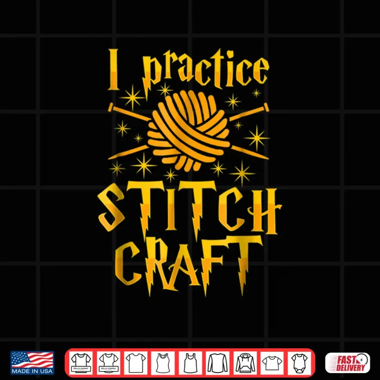 Design I Practice Stitch Craft Knit Professional Knitting Gift Shirt