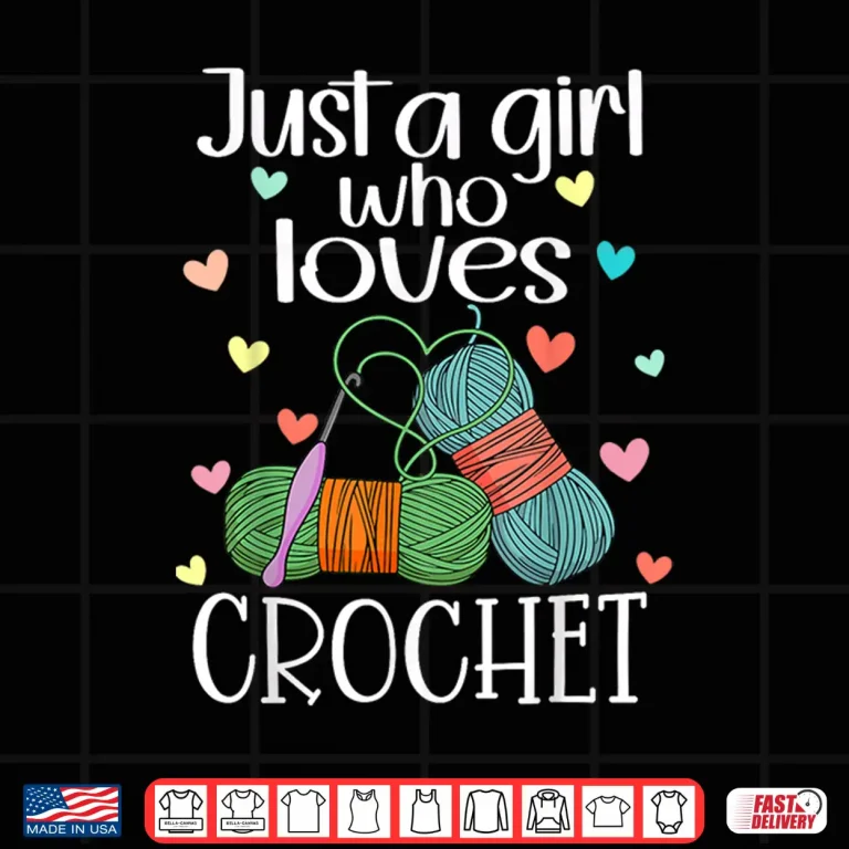 Design Just A Person Who Loves Crochet Yarn Knitting Humor Shirt