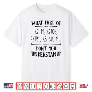 Lovers Understand Saying Knitting Knit Yarn Gift Apparel Shirt