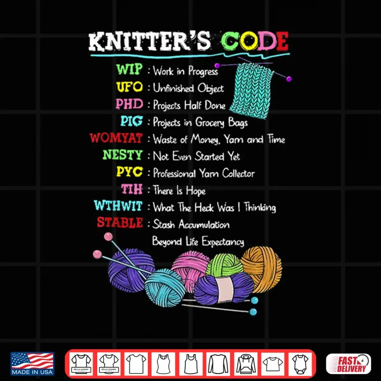 Design Knitters Code Professional Knitting Crocheting Sewer Sewing Lover Shirt