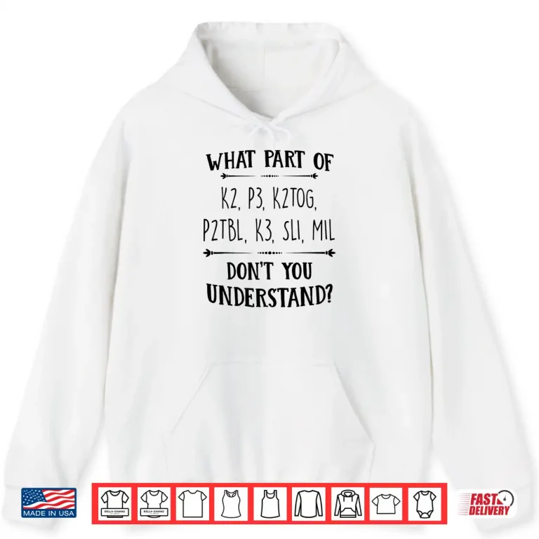 Hoodie Lovers Understand Saying Knitting Knit Yarn Gift Apparel Shirt