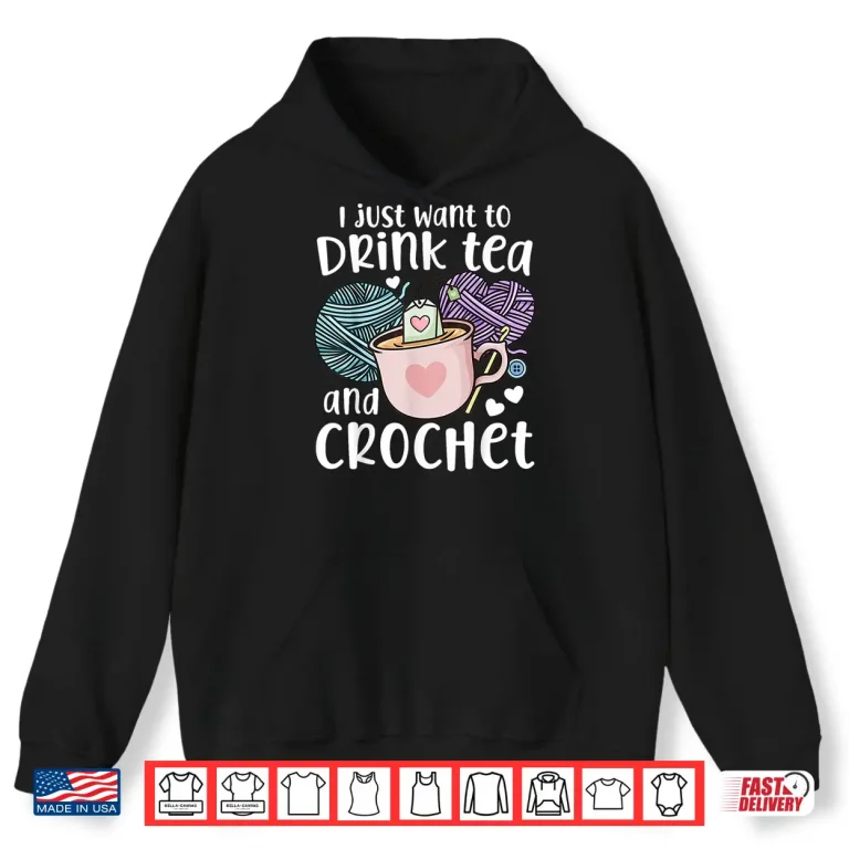 Hoodie Professional Aesthetic Crocheting Crochet Modern Graphic Apparel Shirt