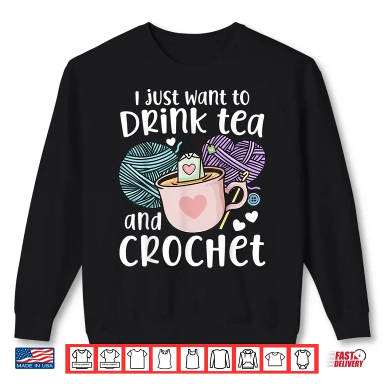 Sweatshirt Professional Aesthetic Crocheting Crochet Modern Graphic Apparel Shirt