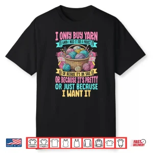 Professional Art Knitting Yarn Crochet Lovers Humor Funny Shirt