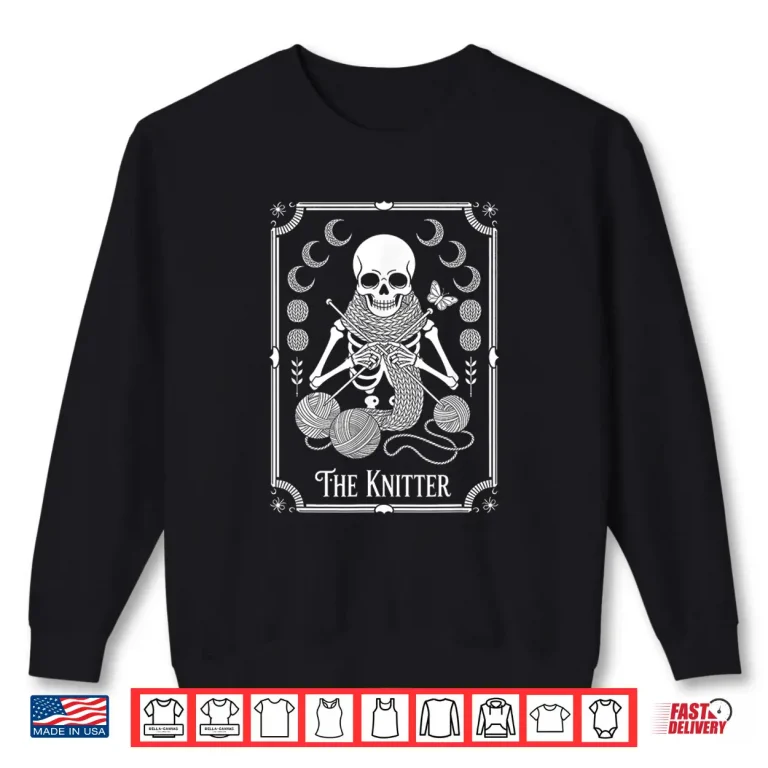 Sweatshirt Professional Tarot Card The Knitter Modern Graphic Apparel Shirt