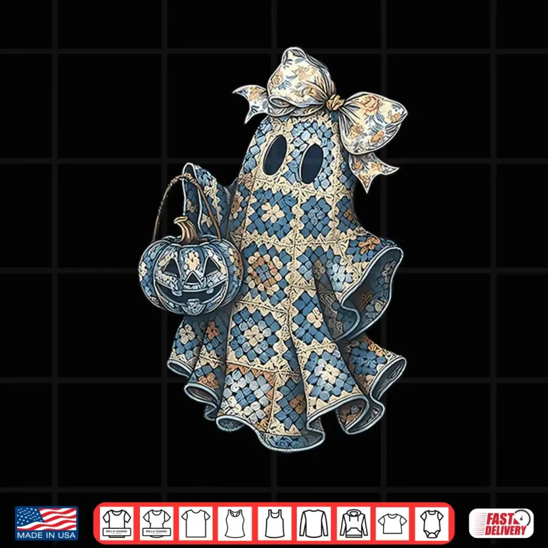 Design Ghost Coquette Halloween Crocheting Yarn Knitting Crafting Shirt