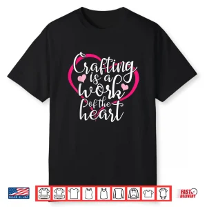 Professional Aesthetic Knitting Crochet Modern Graphic Apparel Shirt