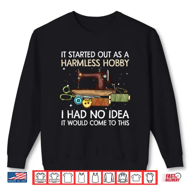 Sweatshirt Professional Pattern Art Sewing Quilting Knitting Modern Graphic Shirt