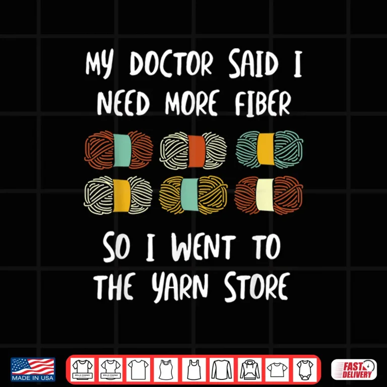 Design Professional Fiber Joke Knitting Yarn Crochet Humor Gift Shirt
