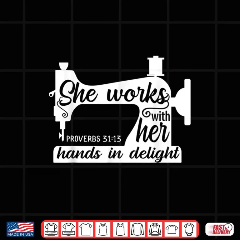 Design Sewing Machine Faith Jesus Quilting Crocheting Christian Shirt