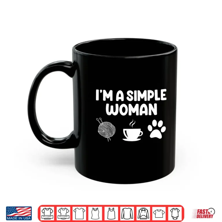 Mug Simple Identity Dog Coffee Knitting Crochet Christmas Shirt