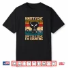 Black Cat Dont Talk To Me Im Counting Knitting Lover Knit Shirt