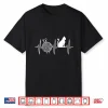 Cat Lover Heartbeat Knitting And Cats Professional Graphic Shirt