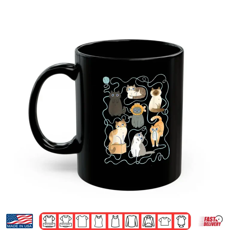Mug Cute Kittens With Crochet Knitters Crocheter Crocheting Animal Shirt