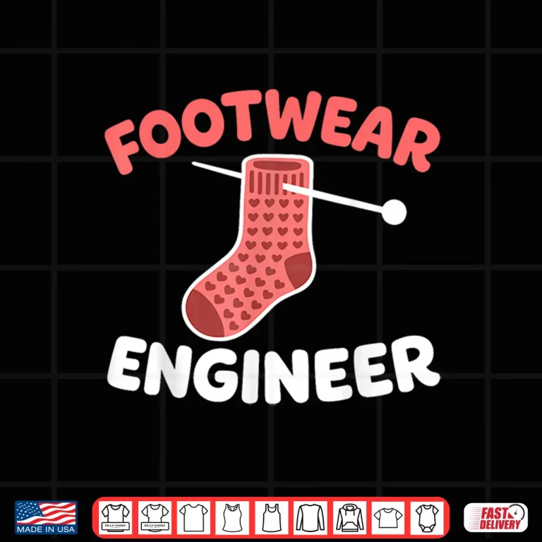 Design Footwear Engineer Knitting Socks Yarn Lover Professional Humor Shirt