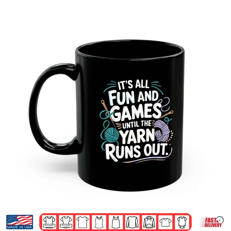 Mug Parent Identity Joke Knitting Yarn Crochet Lover Humor Shirt