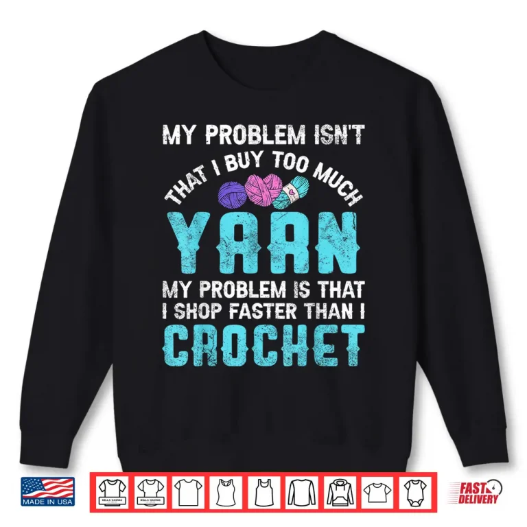 Sweatshirt Professional Athletic Crochet Crocheting Yarn Knitting Humor Funny Shirt