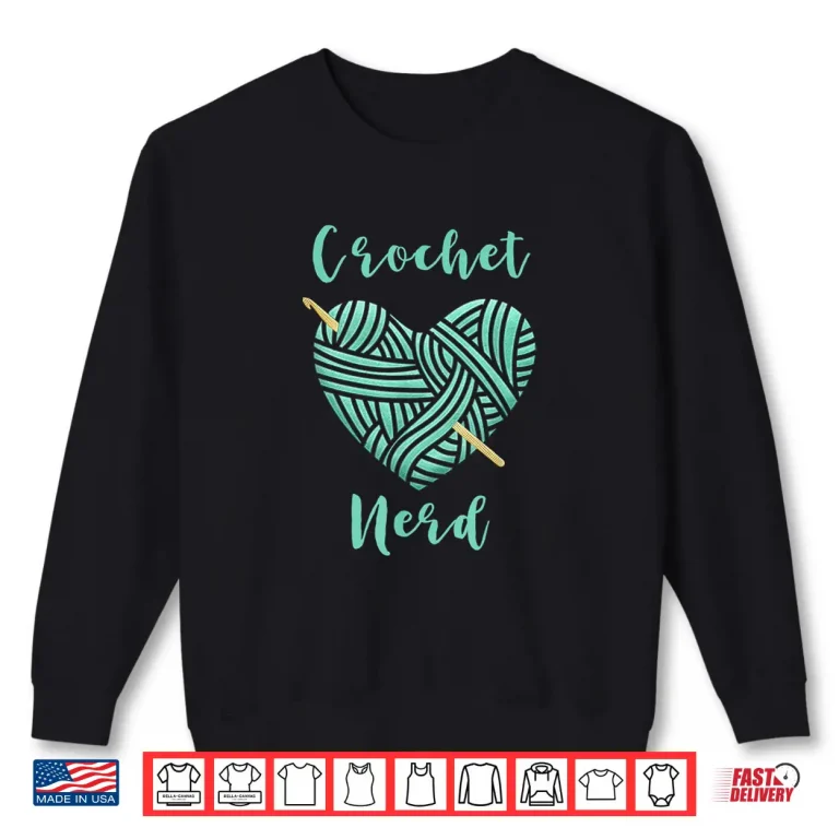 Sweatshirt Professional Nerd Design Crochet Funny Knitting Graphic Apparel Shirt