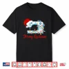 Santa Christmas Quilter Merry Quiltmas Knitting Sewing Holiday Shirt