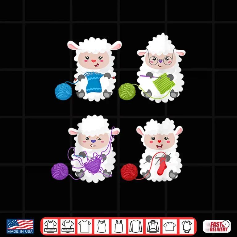 Design Sheep Design Knit Crochet Knitter Gift Crocheting Knitting Shirt