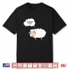 Sheep Graphic Yarn Ball Knitting Crochet Knitter Hobby Shirt