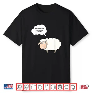 Sheep Graphic Yarn Ball Knitting Crochet Knitter Hobby Shirt