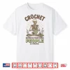 Because Punching People Is Wrong Crochet Professional Humor Statement Shirt