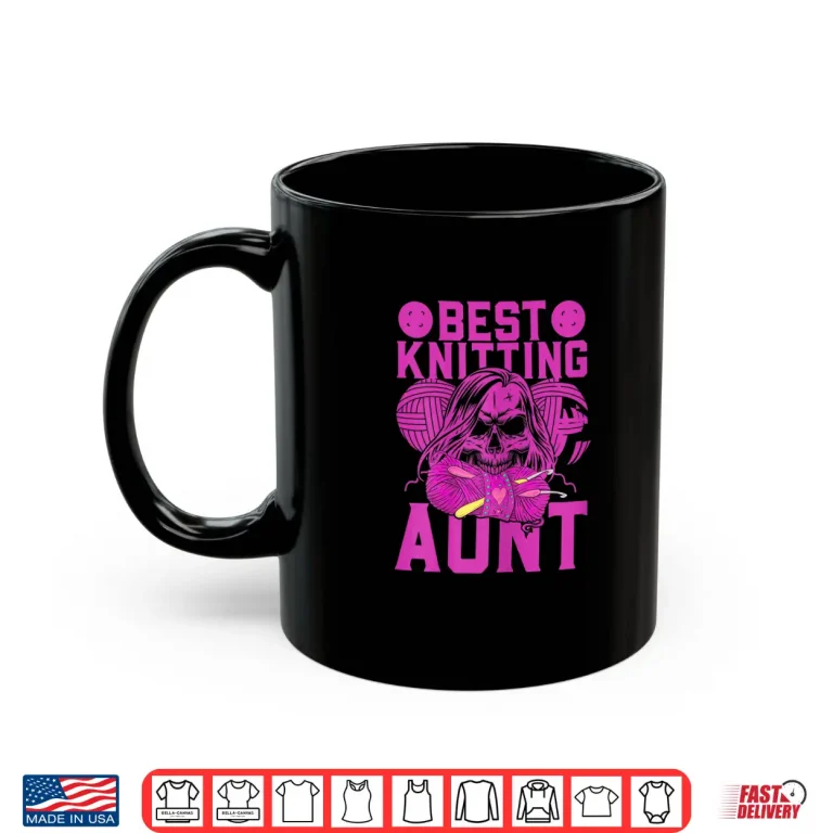 Mug Aesthetic Professional Design Knitting Aunt Identity Graphic Shirt