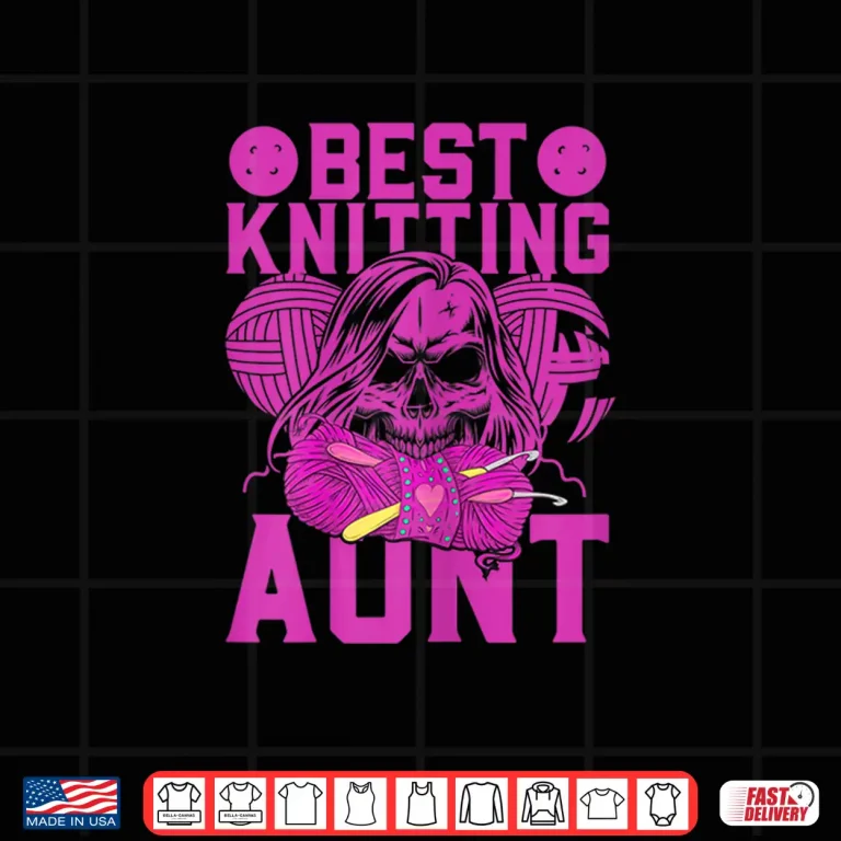Design Aesthetic Professional Design Knitting Aunt Identity Graphic Shirt