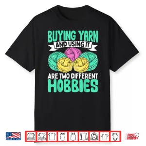 Cool Professional Design Yarn Knitter Lover Crocheting Knitting Shirt