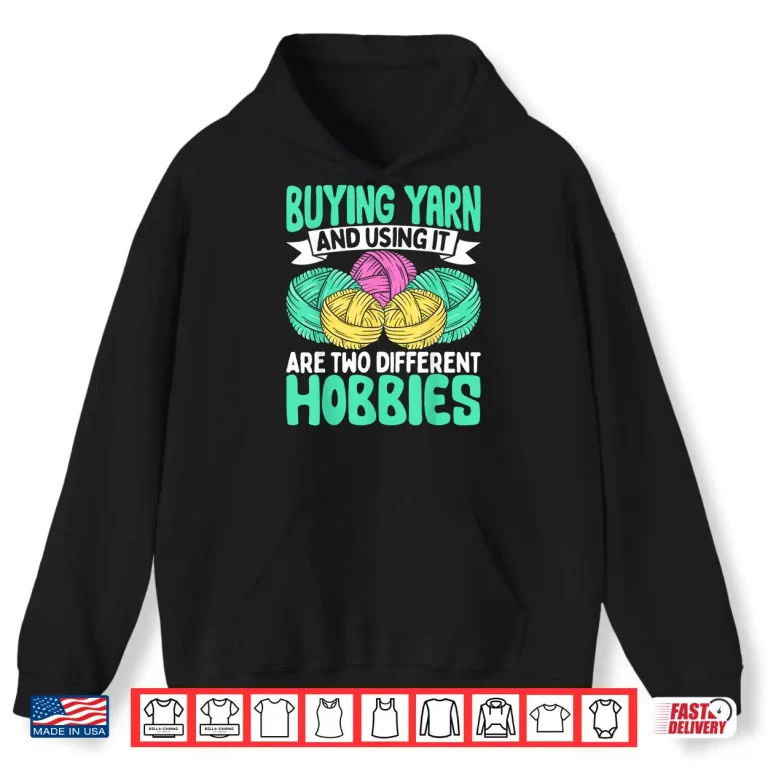 Hoodie Cool Professional Design Yarn Knitter Lover Crocheting Knitting Shirt
