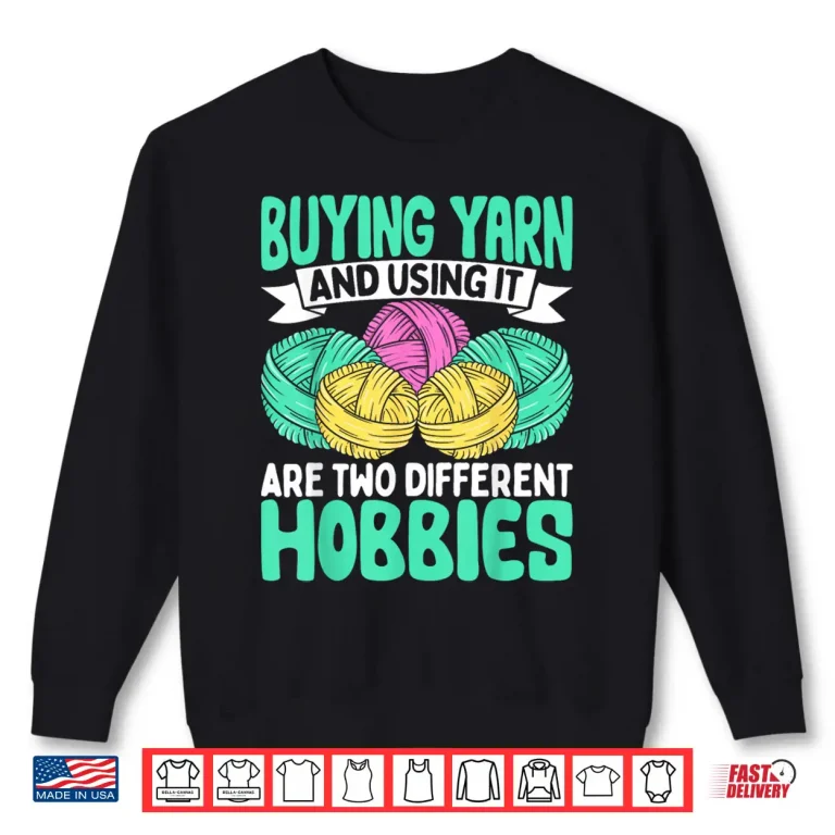 Sweatshirt Cool Professional Design Yarn Knitter Lover Crocheting Knitting Shirt