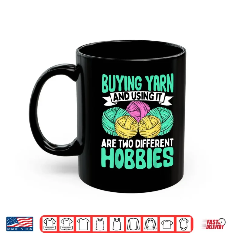 Mug Cool Professional Design Yarn Knitter Lover Crocheting Knitting Shirt