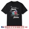 Jesus And Yarn Crocheting Knitting Christian Religion Gift Shirt